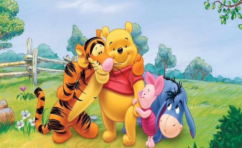 pooh with friends cartoon wallpaper high resolution